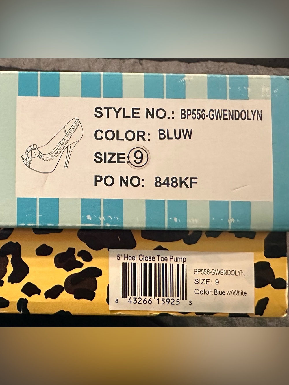 NIB Bettie Page Women's Gwendolyn Peep-Toe Pump Size 9 - Picture 4 of 8